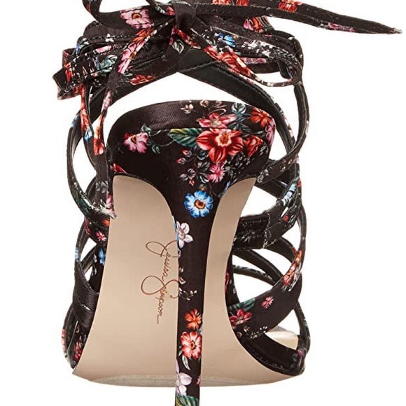 Jessica Simpson Jexilla Women's Strappy Ankle Wrap Stiletto Sandals Size 7 1/2 - Picture 3 of 8